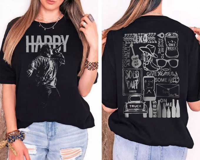 Hardyy Shirt Double Sided Shirt, Hardyy Tour Country Music T Shirt 5