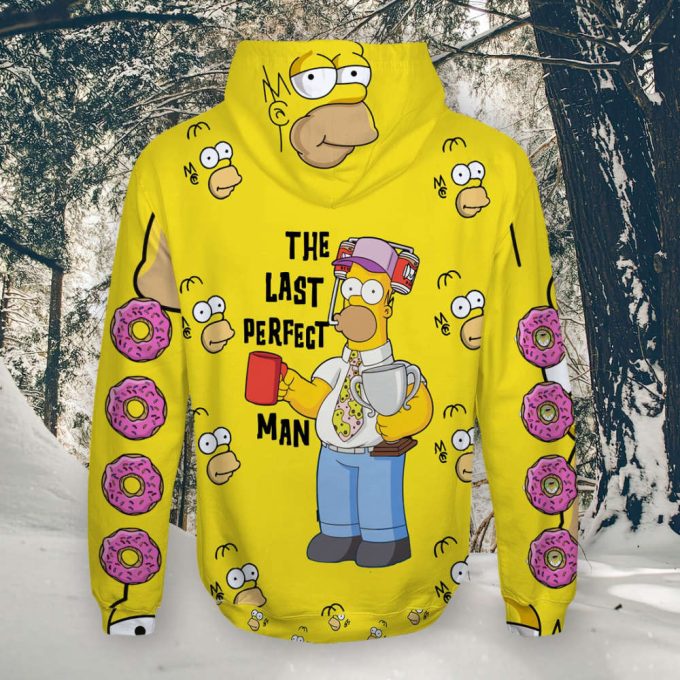 Hoodie Cartoon 3D Homer Simpson Character 3D Hoodie 2