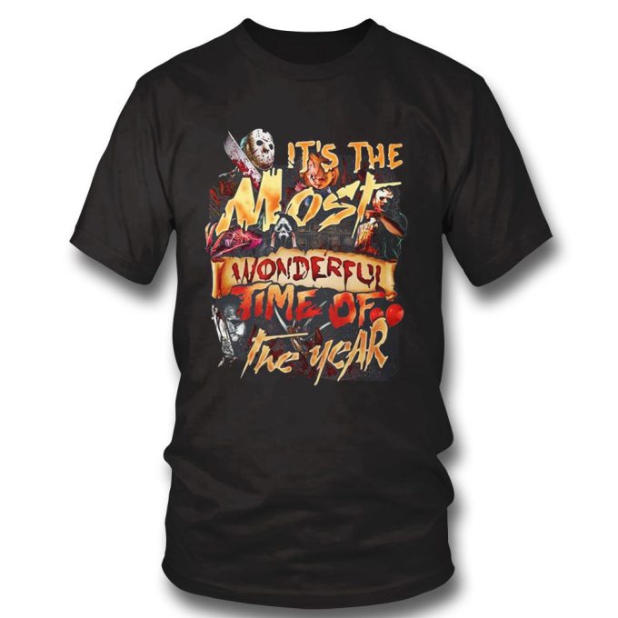 Horror Chracters Halloween It’s The Most Wonderful Time Of The Year Shirt 2