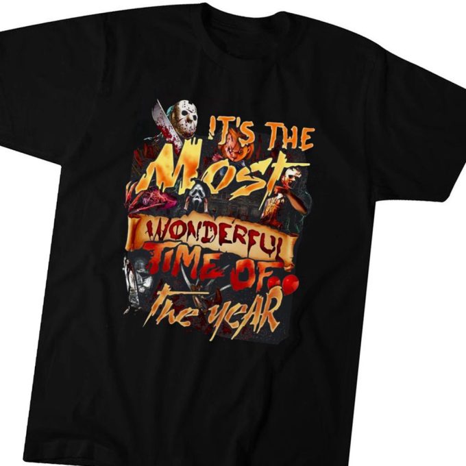 Horror Chracters Halloween It’s The Most Wonderful Time Of The Year Shirt 3