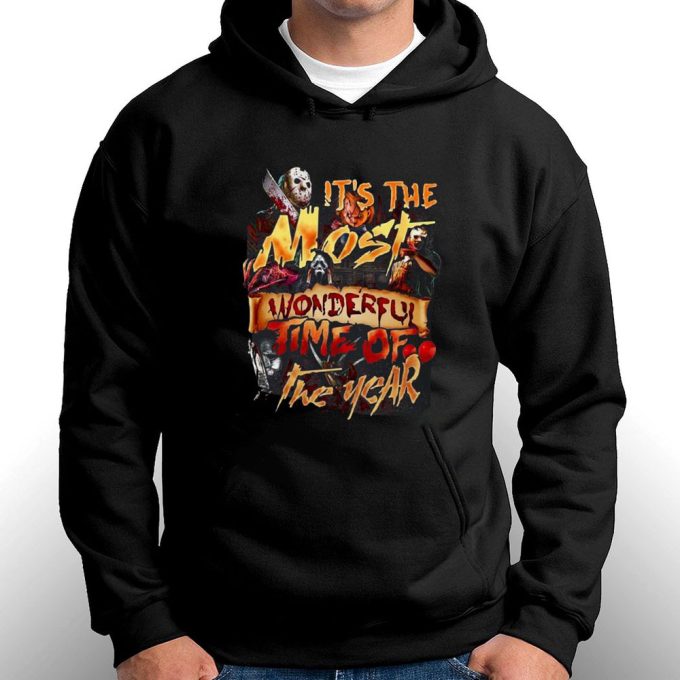 Horror Chracters Halloween It’s The Most Wonderful Time Of The Year Shirt 5