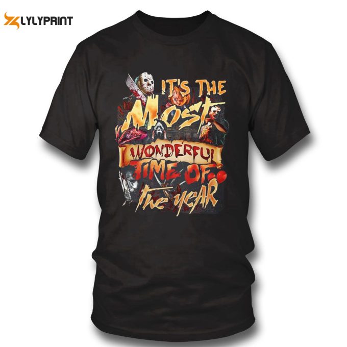 Horror Chracters Halloween It’s The Most Wonderful Time Of The Year Shirt 1