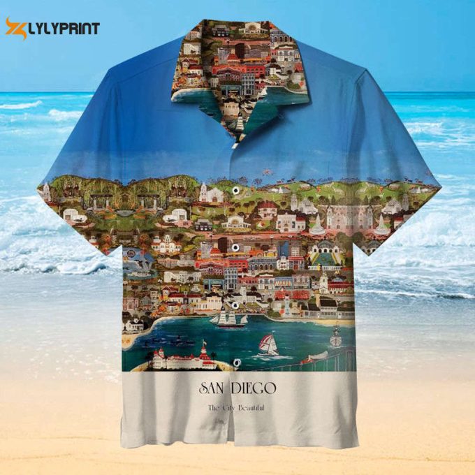 I Love San Diego Hawaiian Shirt 1