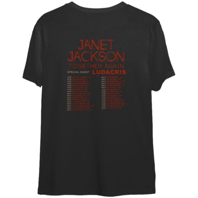 Janet Jackson Together Again Tour 2023 T-Shirt 2