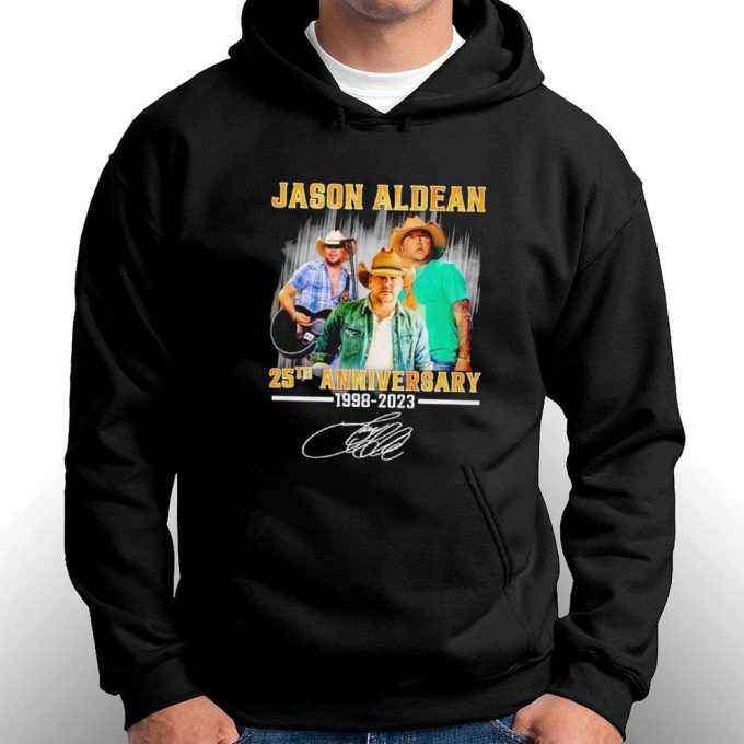 Jason Aldean 25Th Anniversary 1998-2023 Signature T-Shirt Gift For Men Women 7