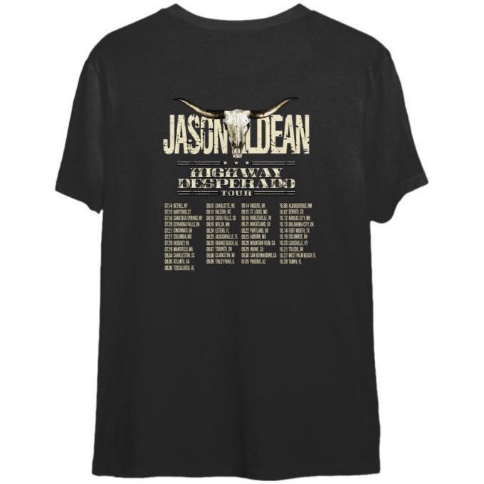 Get Your Exclusive Jason Aldean Highway Desperado Tour 2023 T-Shirt Now! 2