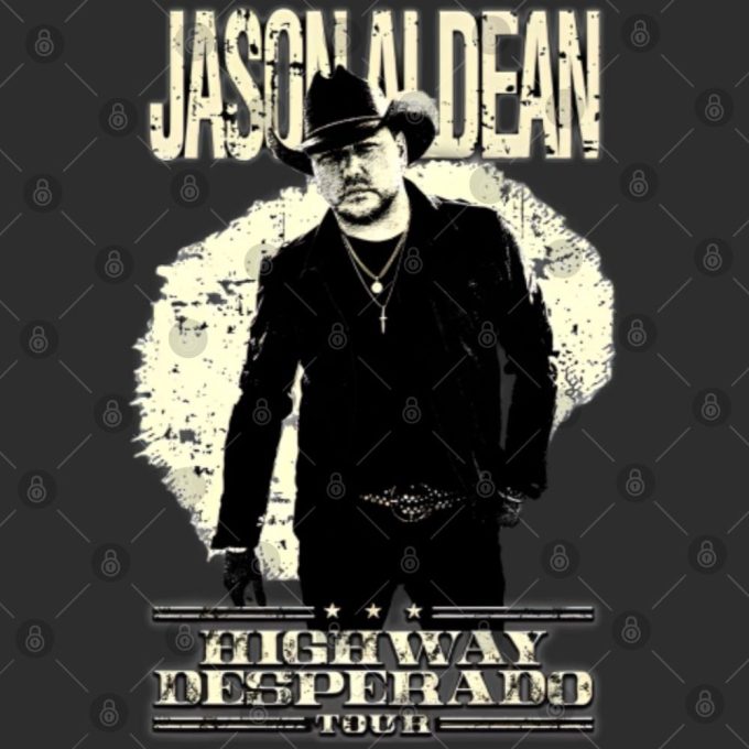 Get Your Exclusive Jason Aldean Highway Desperado Tour 2023 T-Shirt Now! 3