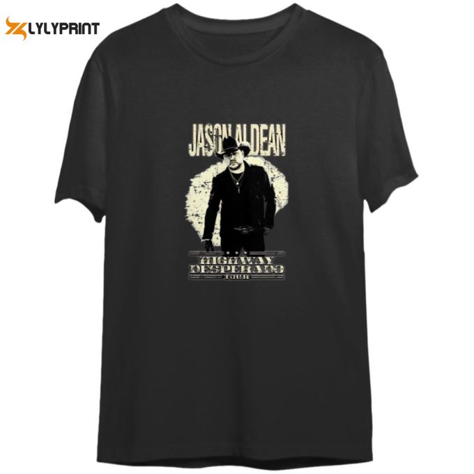 Get Your Exclusive Jason Aldean Highway Desperado Tour 2023 T-Shirt Now! 1