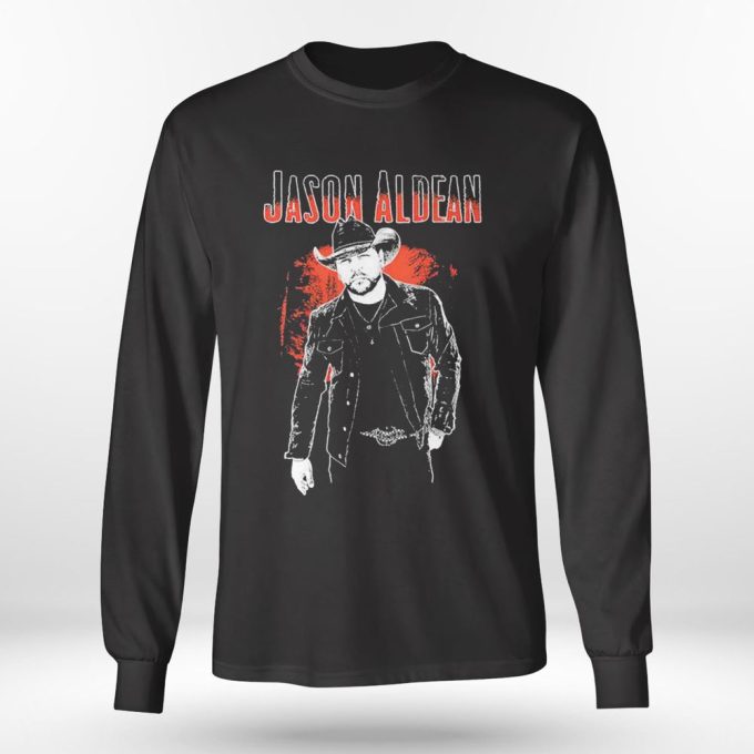 Jason Aldean Vintage 2022 Shirt Longsleeve, Ladies Tee Gift For Men Women 4