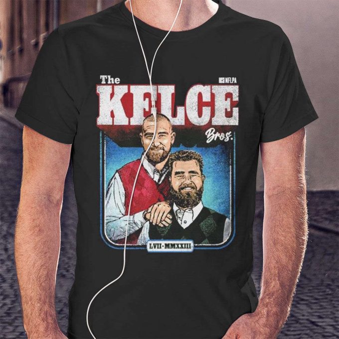 Jason Kelce And Travis Kelce The Kelce Bros T-Shirt Longsleevev Gift For Men Women 2