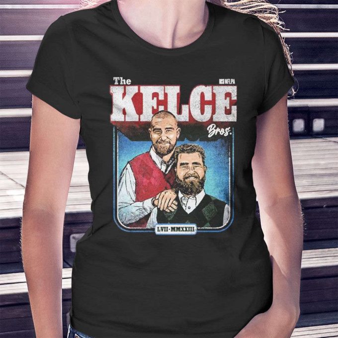 Jason Kelce And Travis Kelce The Kelce Bros T-Shirt Longsleevev Gift For Men Women 4