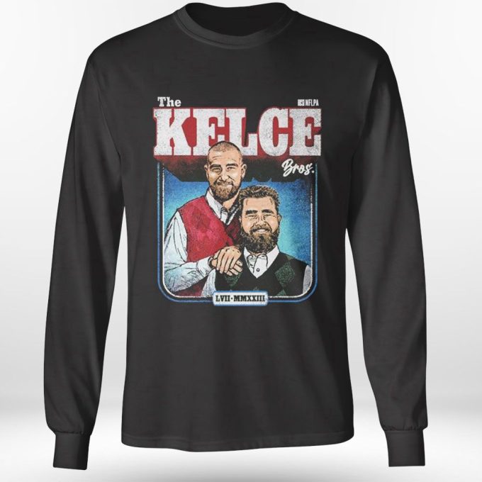 Jason Kelce And Travis Kelce The Kelce Bros T-Shirt Longsleevev Gift For Men Women 5