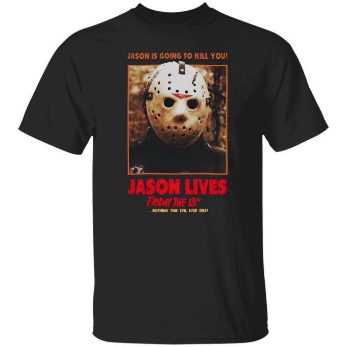 Jason Lives Friday The 13Th Movie T-Shirt Gift For Men Women 2