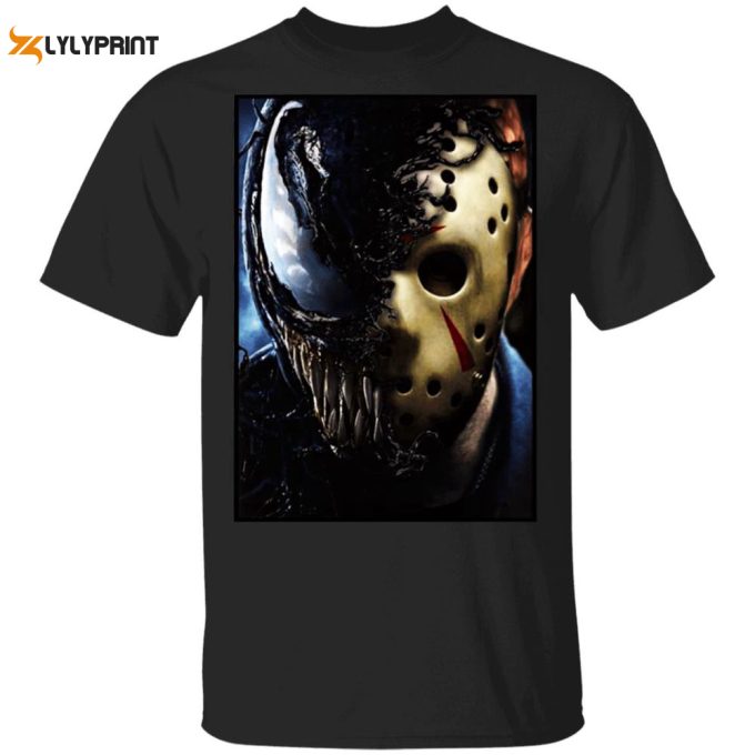 Jason Voorhees X Marvel Venom Halloween T-Shirt Gift For Men Women 1