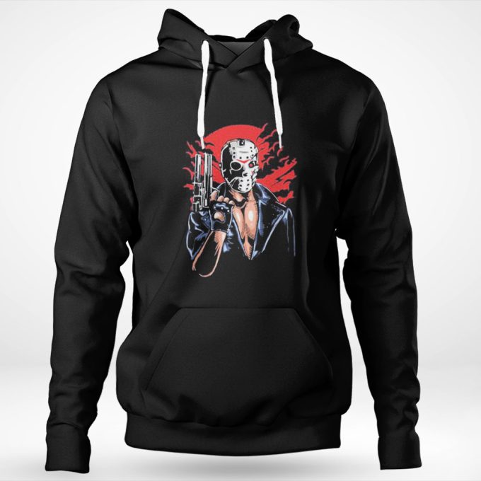 Jason Will Be Back Terminator Parody Shirt Hoodie Gift For Men Women 3