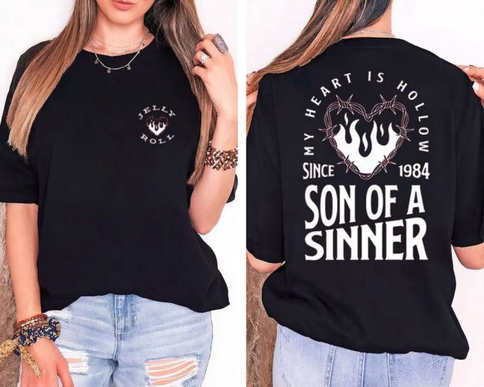 Jelly Roll Son Of A Sinner Double Sided Shirt, Country Music Concert Shirt, Jelly Roll Fan Shirt, Music Lover Shirt 5