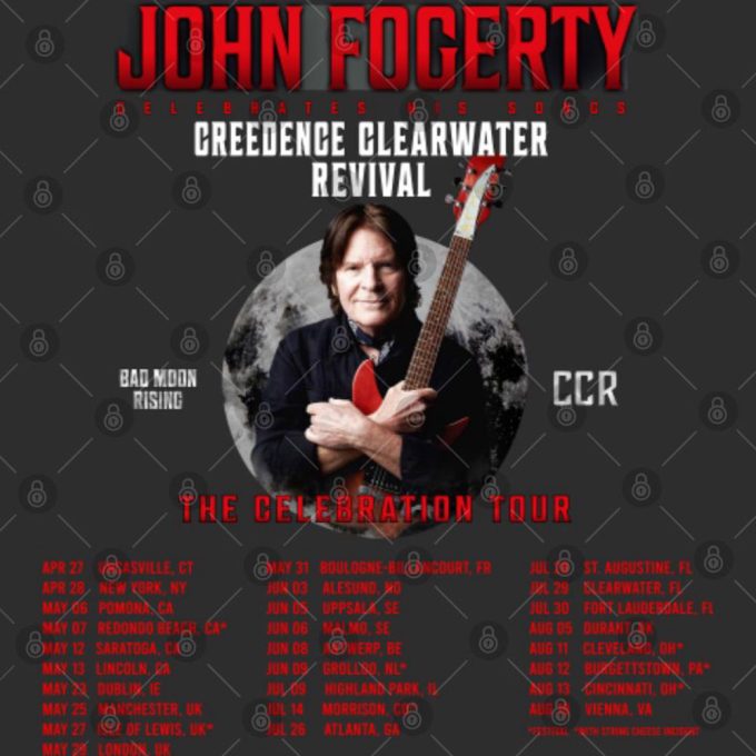 John Fogerty Celebration Tour 2023 Shirt, John Fogerty 2023 Concert Shirt 4