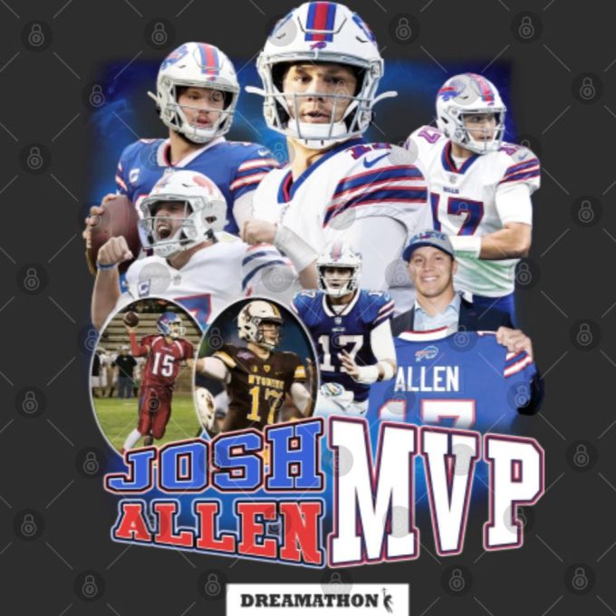 Josh Allen Mvp Shirt, Vintage Josh Allen Mvp Shirt, Von Miller Josh Allen Dreamathon Shirt Gift For Men And Women 3