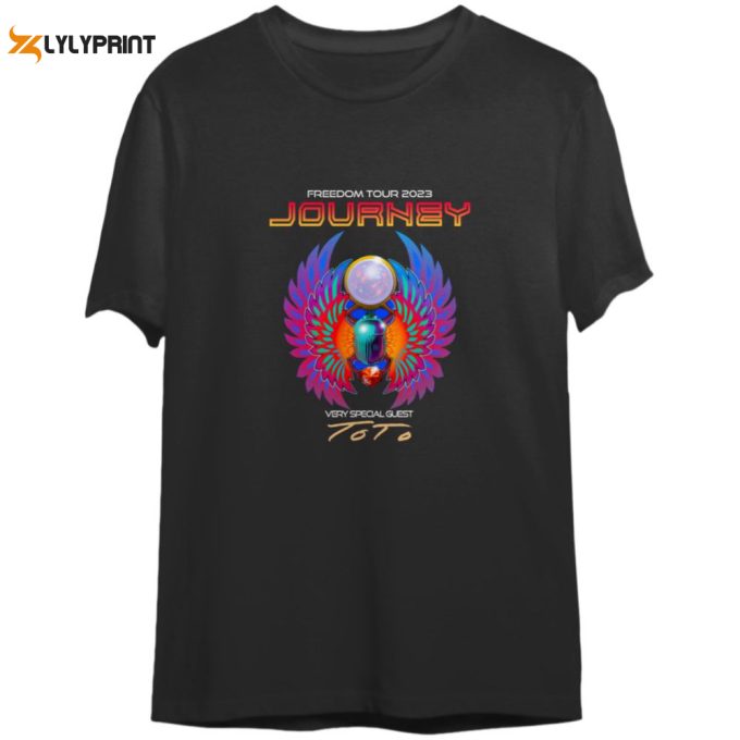 Journey 2023 Freedom Tour T-Shirt Featuring Special Guest Toto: Get Yours Now! 1