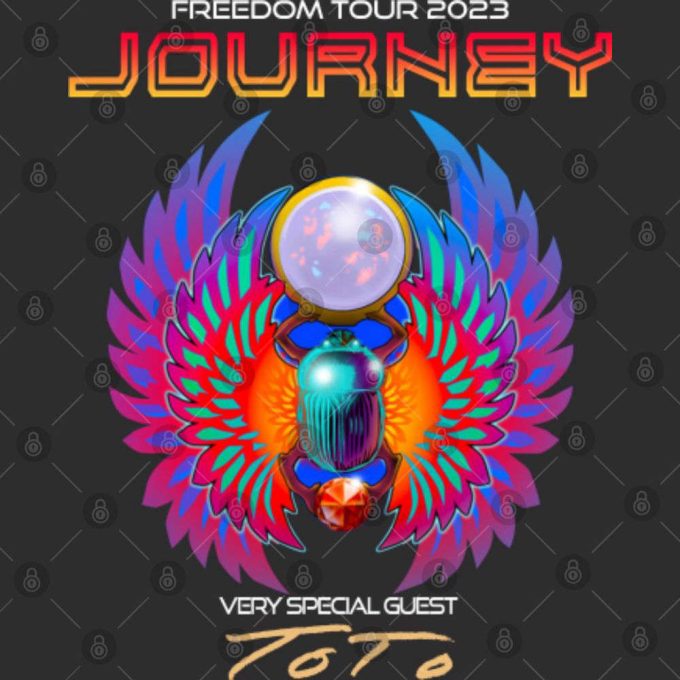 Journey 2023 Freedom Tour T-Shirt Featuring Special Guest Toto: Get Yours Now! 3