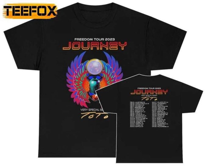 Journey 2023 Freedom Tour T-Shirt Featuring Special Guest Toto: Get Yours Now! 5