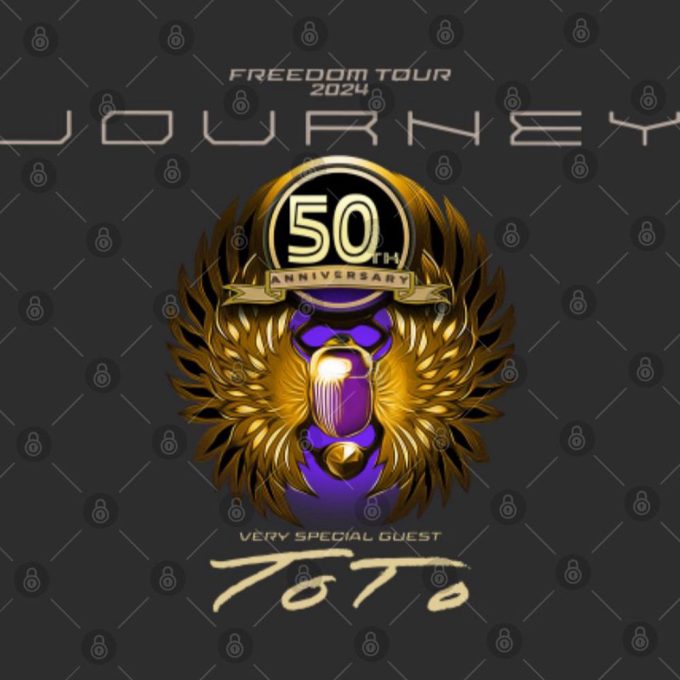 Journey Freedom Tour 2024 Shirt, Journey With Toto 2024 Concert Shirt 3