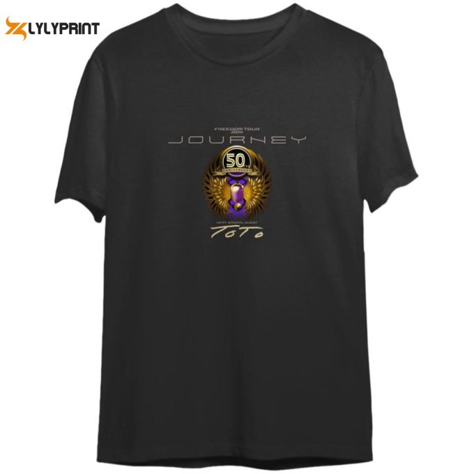 Journey Freedom Tour 2024 Shirt, Journey With Toto 2024 Concert Shirt 1