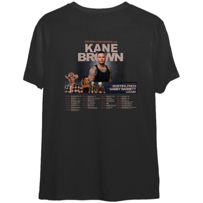 Kane Brown Shirt, Drunk Or Dreaming Tour 2023 Tee Tops Crewneckgift For Men And Women 2