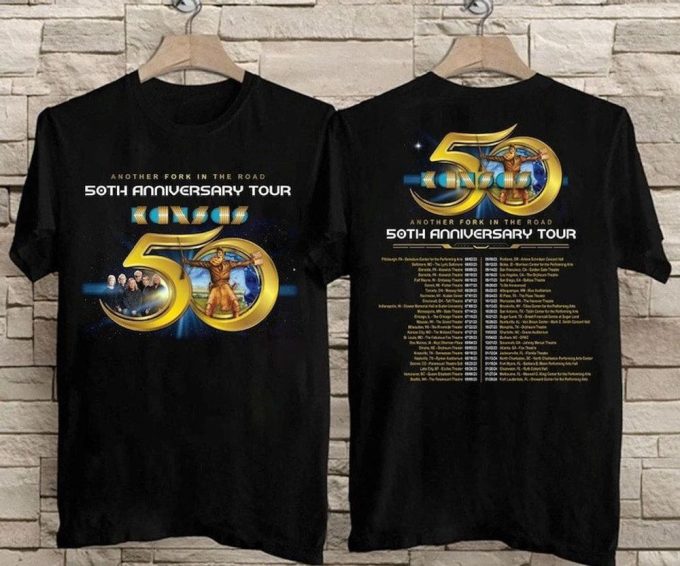 Kansas Band Tour 2023 Another Folk In The Road 50Th Anniversary T Shirt 5