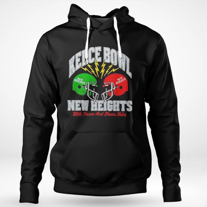 Kelce Bowl New Heights With Jason And Travis Kelce Shirt Ladies T-Shirt Gift For Men Women 3