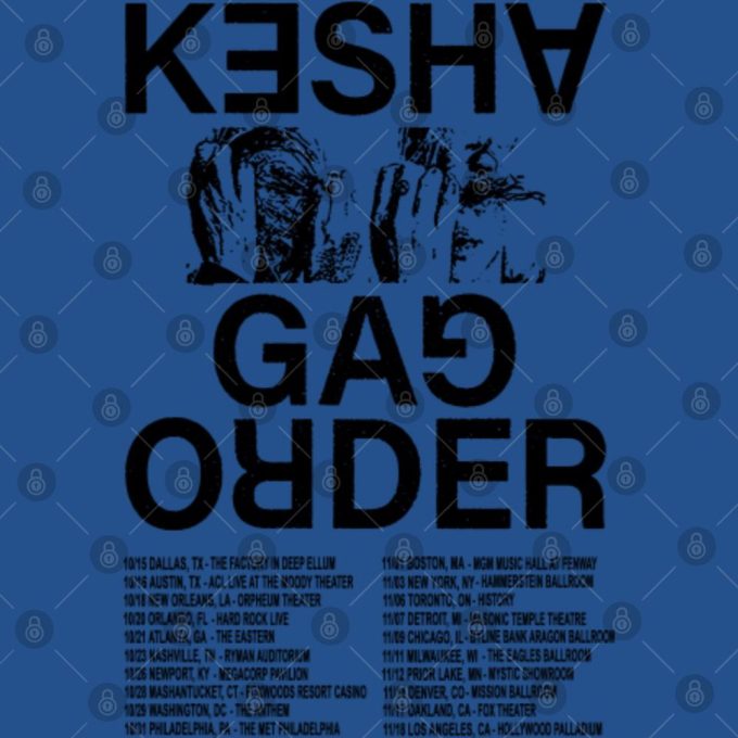 Kesha Gag Order 2023 Tour Shirt - Exclusive Concert Merchandise 4