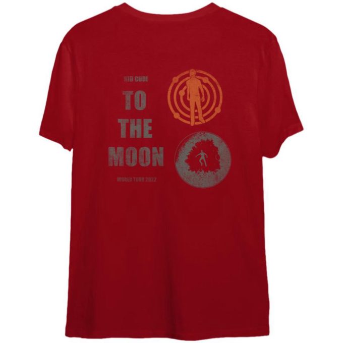 Kid Cudi To The Moon World Tour 2022 Double Sided T Shirts, Kid Cudi X Nasa Double Sided T Shirts 2