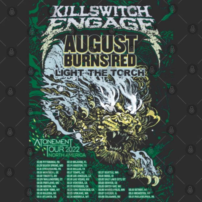 Get Ready For Killswitch Engage Atonement Tour 2022 With Our Vintage Concert T-Shirt! 4