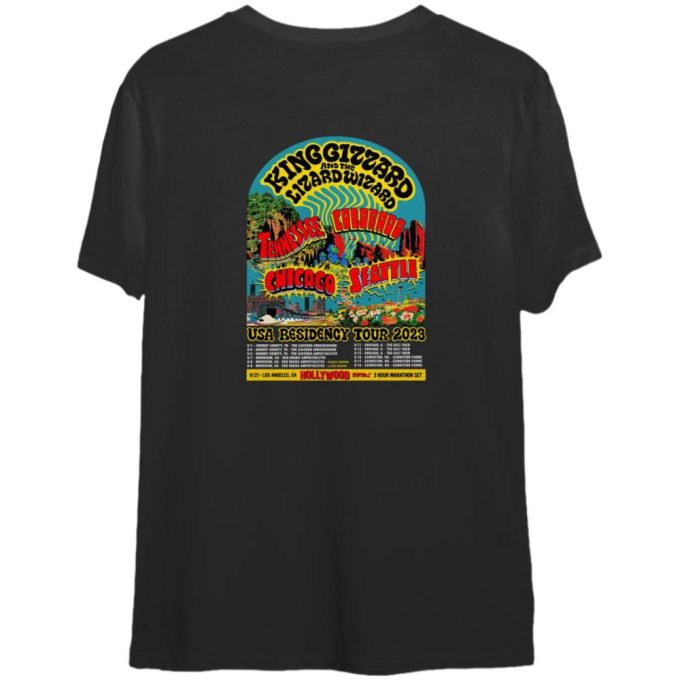 King Gizzard And The Lizard Wizard Usa Residency Tour 2023 T-Shirt 2