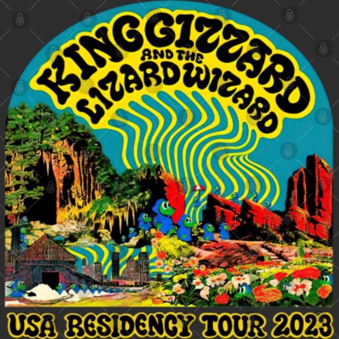 King Gizzard And The Lizard Wizard Usa Residency Tour 2023 T-Shirt 3