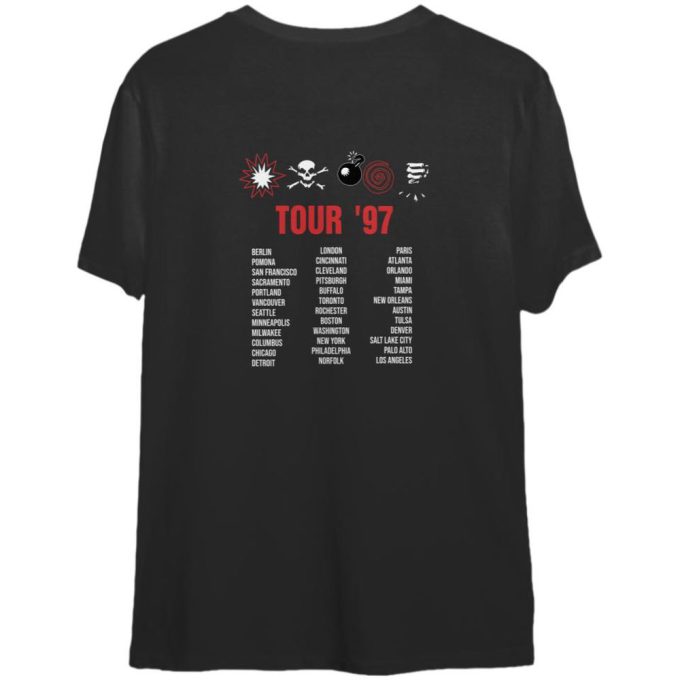 Kmfdm Band Shirt, Kmfdm 1997 Symbols Tour Concert T-Shirt 2