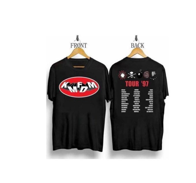 Kmfdm Band Shirt, Kmfdm 1997 Symbols Tour Concert T-Shirt 5