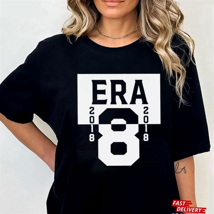 Lamar Jackson Wearing Era 8 2018 T-Shirt Ladies Tee Gift For Men And Women 4