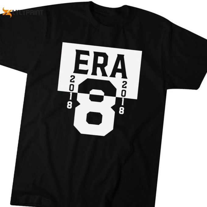 Lamar Jackson Wearing Era 8 2018 T-Shirt Ladies Tee Gift For Men And Women 1