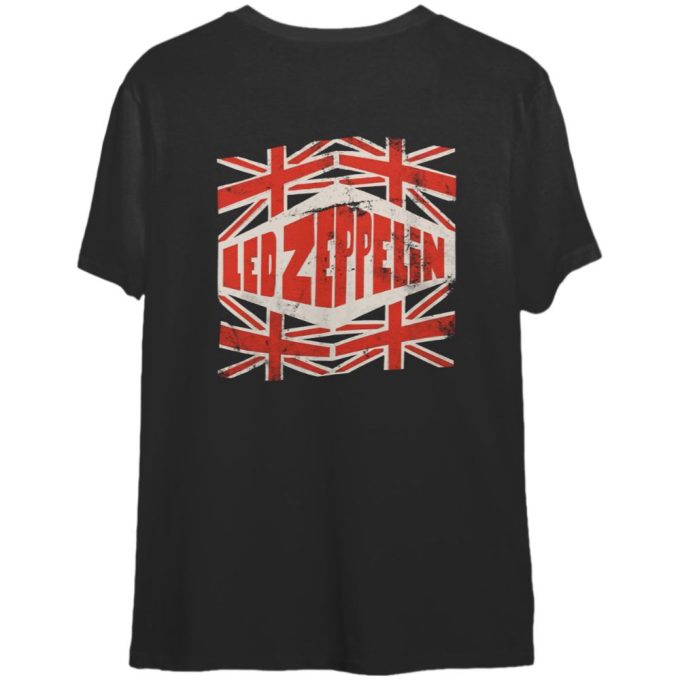 Led Zpelin Union Jack T-Shirt: Rock Your Style With This Iconic Led Zeppelin Tee 2