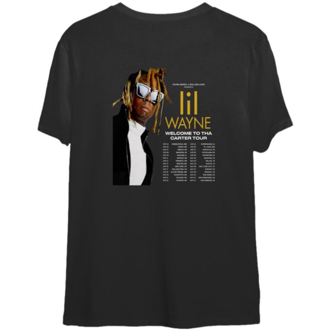 Lil Wayne Rapper The North America Tour 2024 Tee, Lil Wayne Concert 2024 Shirt Gift For Men And Women