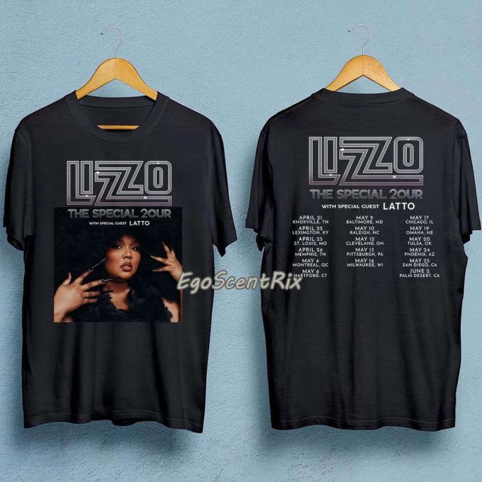 Lizzo Shirt, Lizzo Special Tour 2024 2 Sided Shirt, Gift For Men And Women 5