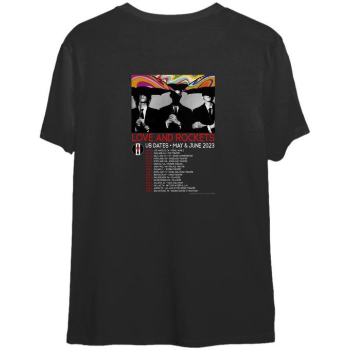 Love And Rockets North American Tour 2023 Tshirt - Official Merchandise 2