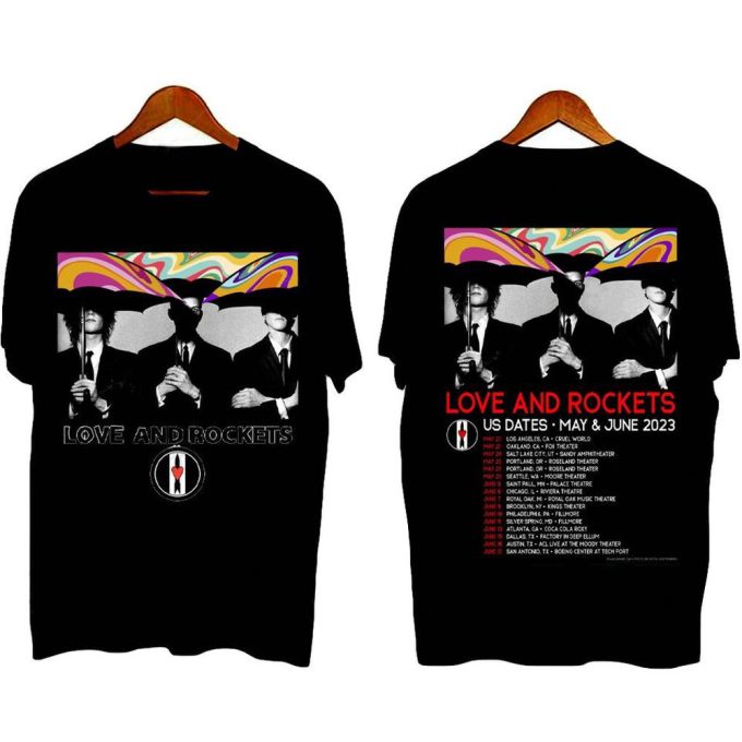 Love And Rockets North American Tour 2023 Tshirt - Official Merchandise 5