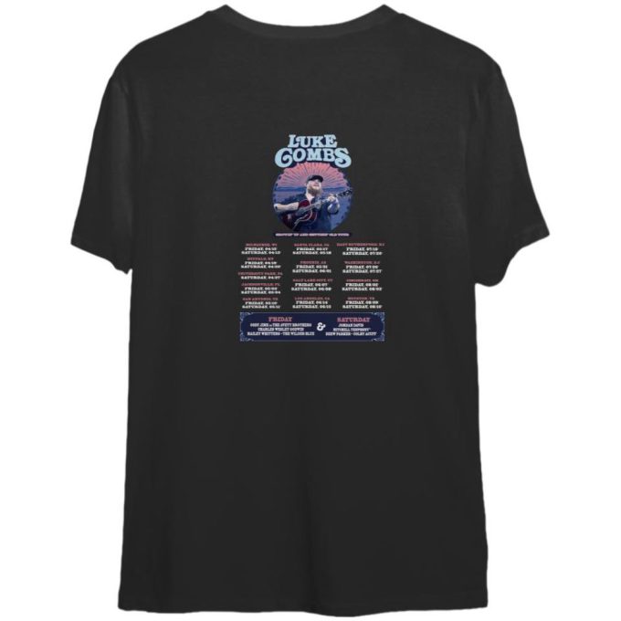 Lukee Comb Growing Up And Getting Old 2024 Tour T-Shirt 2