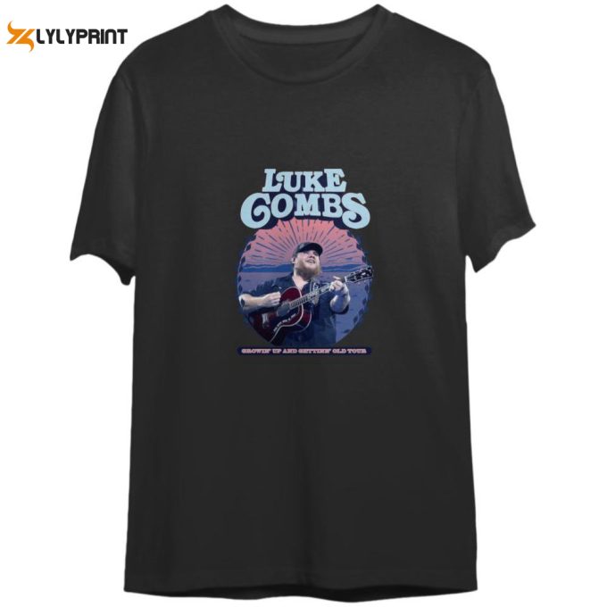 Lukee Comb Growing Up And Getting Old 2024 Tour T-Shirt 1