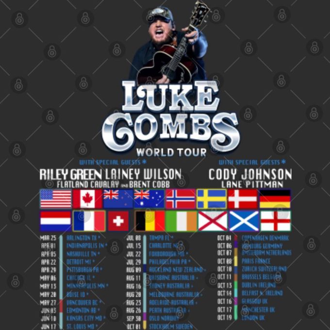 Lukee Comb Tour Shirt: Authentic Country Music T-Shirt 4