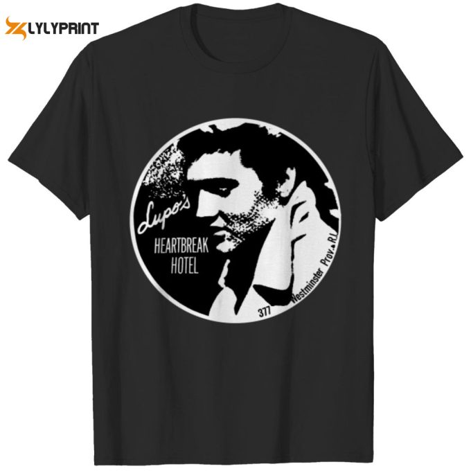 Lupo'S Heartbreak Hotel Elvis Presley Destressed T-Shirt For Men And Women 1