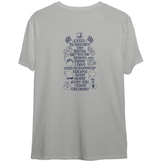 Macklemore Ben Tour 2023 T-Shirt: Tracklist 2 Side Design 2