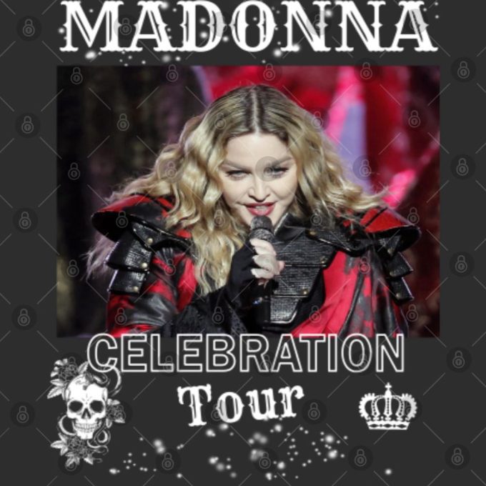 Madonna Concert Shirt, Madonna The Celebration 2023 Tour Shirt 4